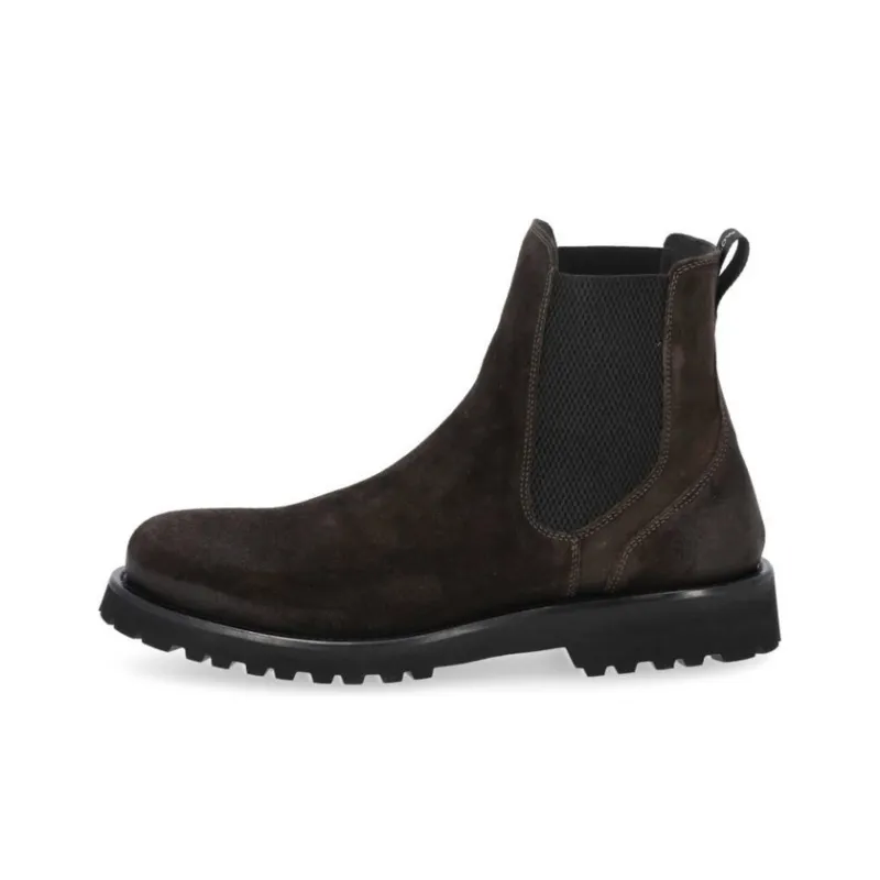 WOOLRICH Ankle-Length Chelsea Boots Men's Dark Brown-0