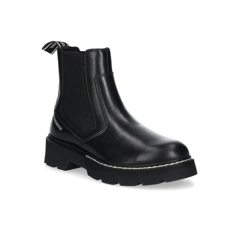 KARL LAGERFELD / Karl Lagerfeld Jeans Logo embossed Ankle Boots Women's-2