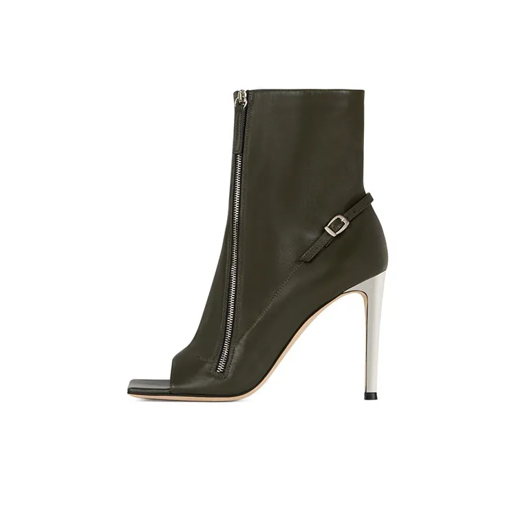 Giuseppe Zanotti/GZ Circe Ankle Boots 10.5cm Women's Green-0