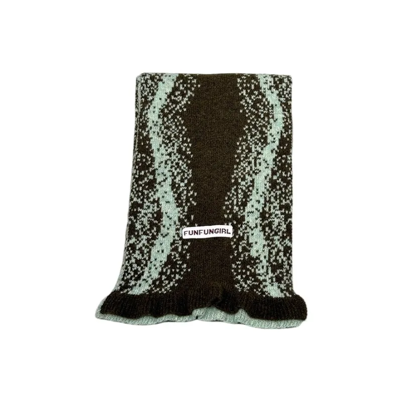 PISHUSHU Wool Blend Knit Scarves Unisex-7