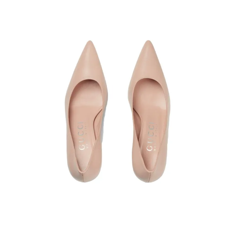 GUCCI Gg Mid heel 75mm Pump Light Pink Women's-2