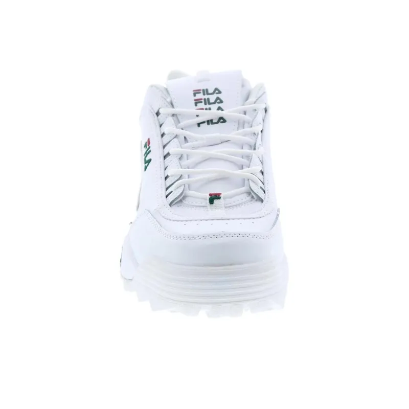 FILA Disruptor 2 Anti-Slip Wear-Resistant Low-Top Casual Shoes Men's White-3