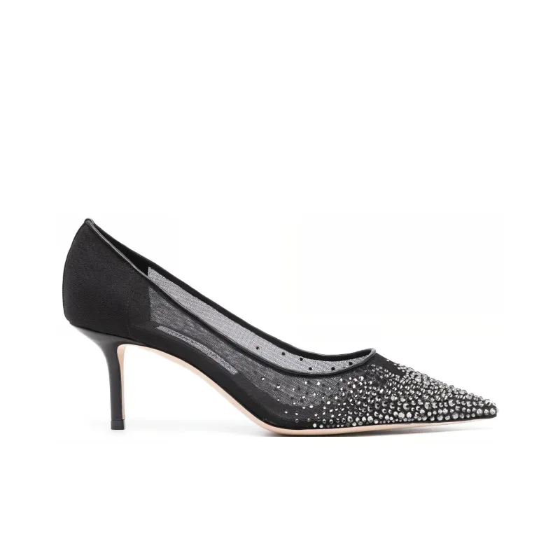 Jimmy Choo Love 85mm Crystal-embellished Pumps-1