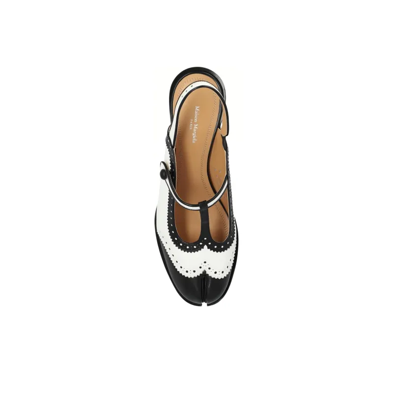Maison Margiela Tabi Panelled Slingback Pumps-3
