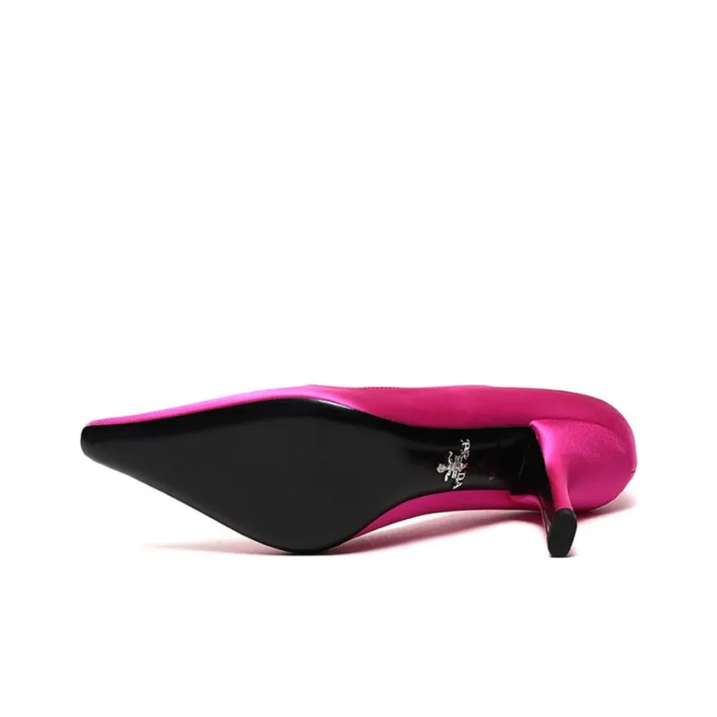 PRADA High Heels Women's Rose Red-5