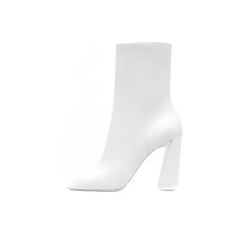 AMINA MUADDI Ankle Boots 9.5cm Women's White