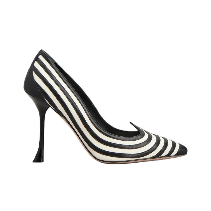 Roger Vivier I Love Vivier Slim Heel High Heels 8cm Women's Black-1