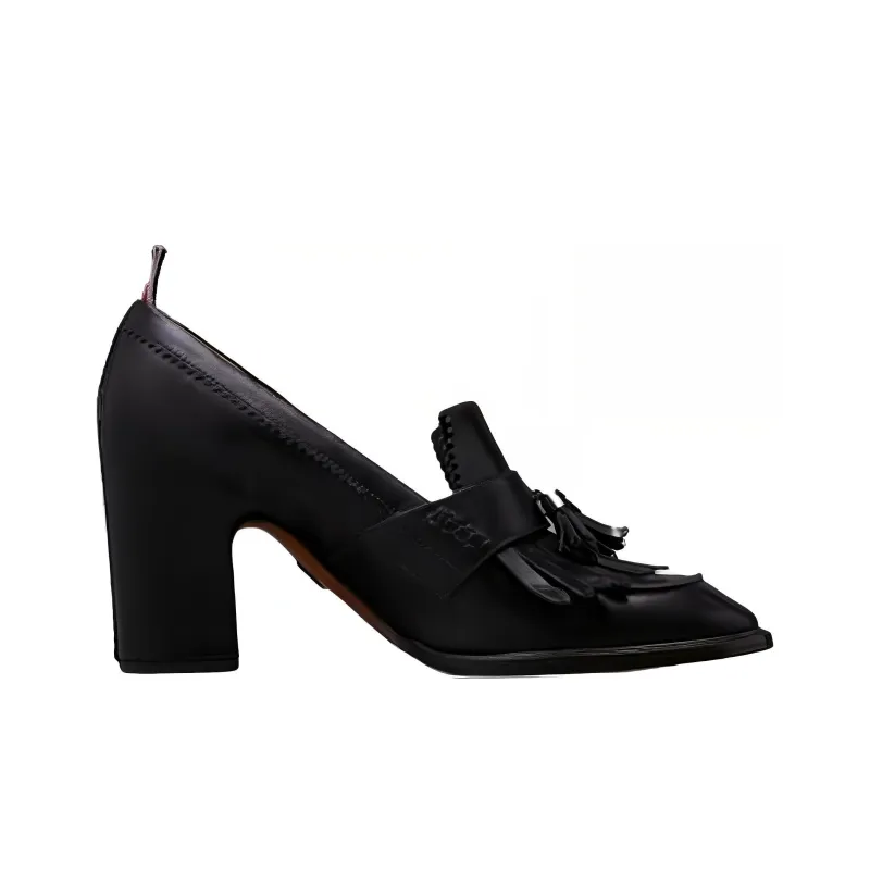 THOM BROWNE Kilt 75mm Tassel-trim Loafers-1