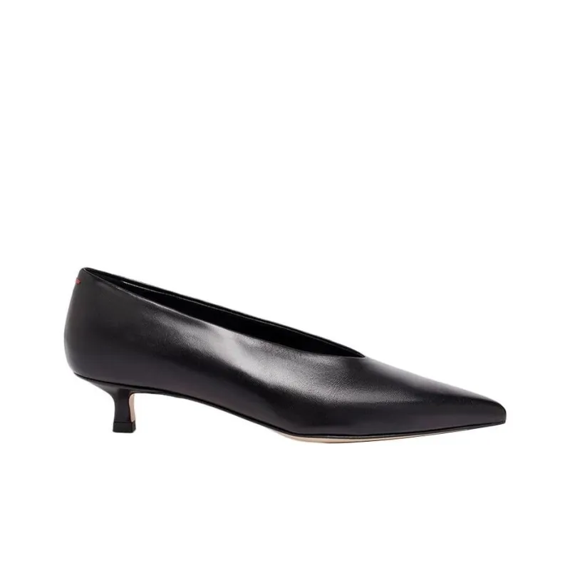 Aeyde Clara Pointed-toe Leather Pumps-1