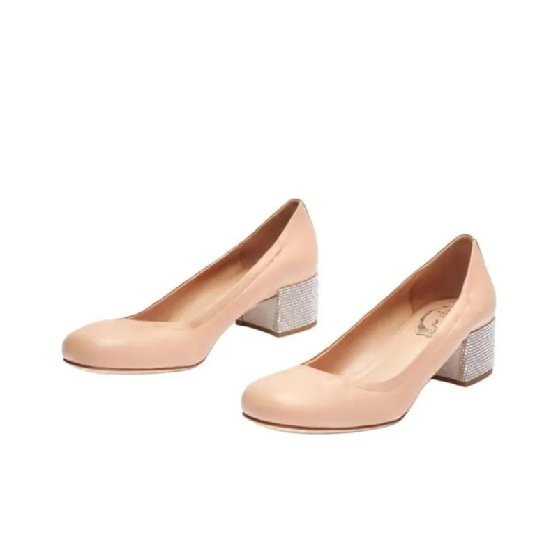 RENE CAOVILLA Dorothy High Heels 4cm Women's Pink-3