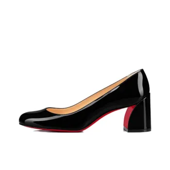 CL LUBOTING Miss Sab Chunky Heel High Heels 5.5cm Women's Black