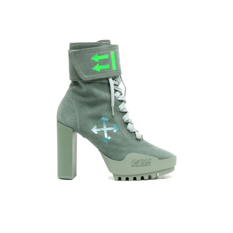OFF-WHITE Ankle Boots 11cm Women's Green-1