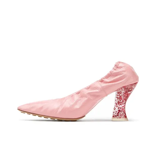 Bottega Veneta Cone Heel High Heels 7.5cm Women's Pink