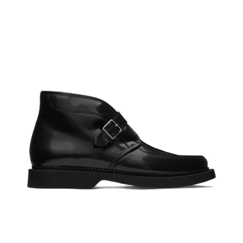 SAINT LAURENT Leather Creeper Boots-1