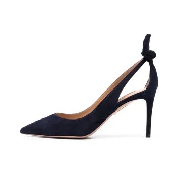AQUAZZURA Deneuve High Heels 8.5cm Women's Marine Blue