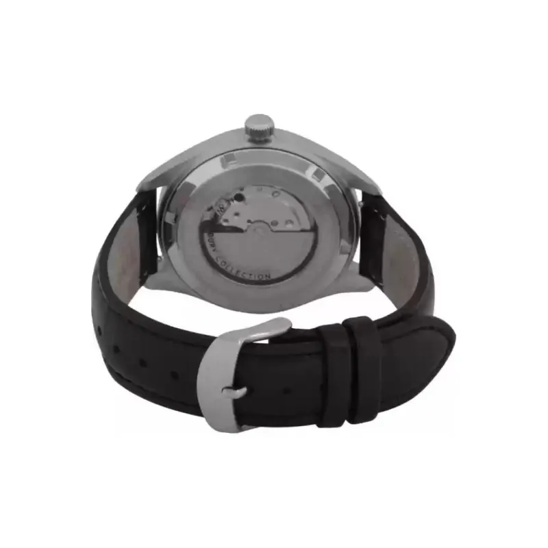 TIMEX Wrist Watch Automatic Mechanical Movement Leather Watch Bands 42mm Black Dial Men's Watches-2
