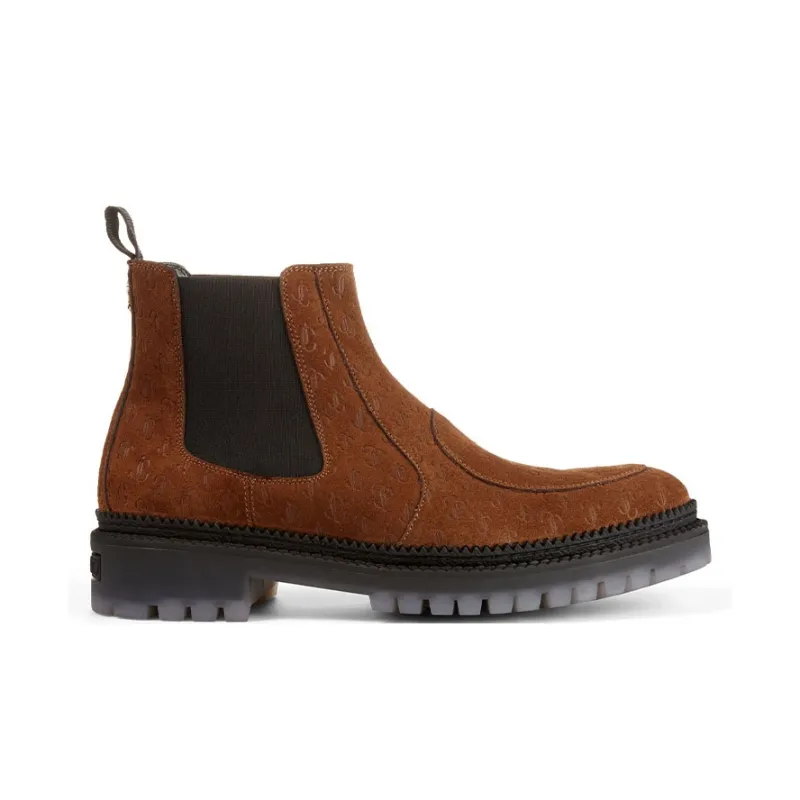 Jimmy Choo Boaz Chelsea Boots Men's Camel-1