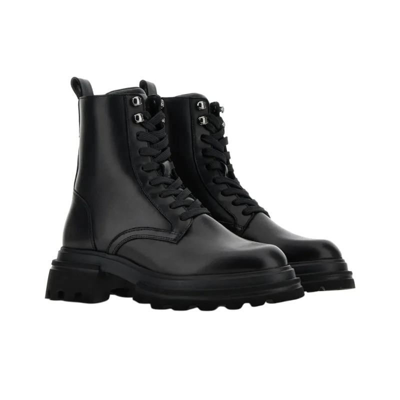 HOGAN Chunky Sole Lace Up Ankle Boots Women's-2