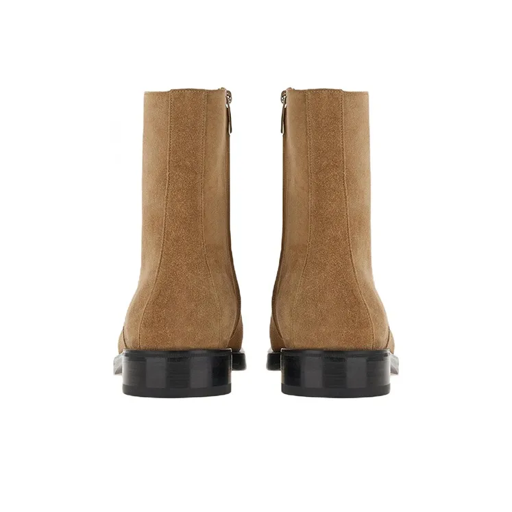 FERRAGAMO Fashion Ankle Boots Men's Light Umber-4