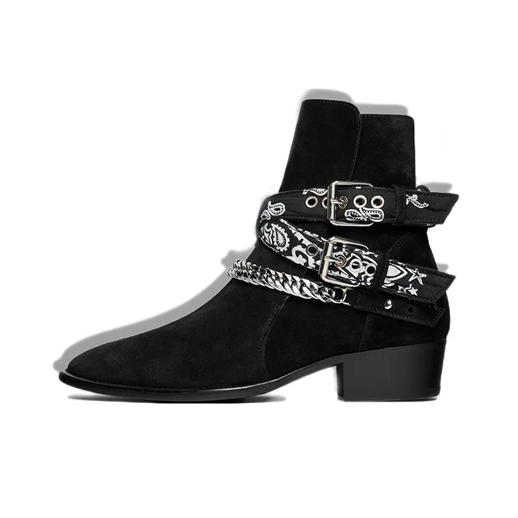 AMIRI Buckle Boot 'Bandana - Merlot'-0
