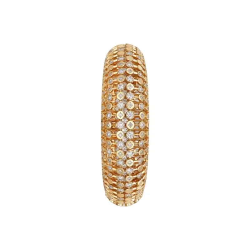 CARTIER Diamond Bangles Unisex Gold-3