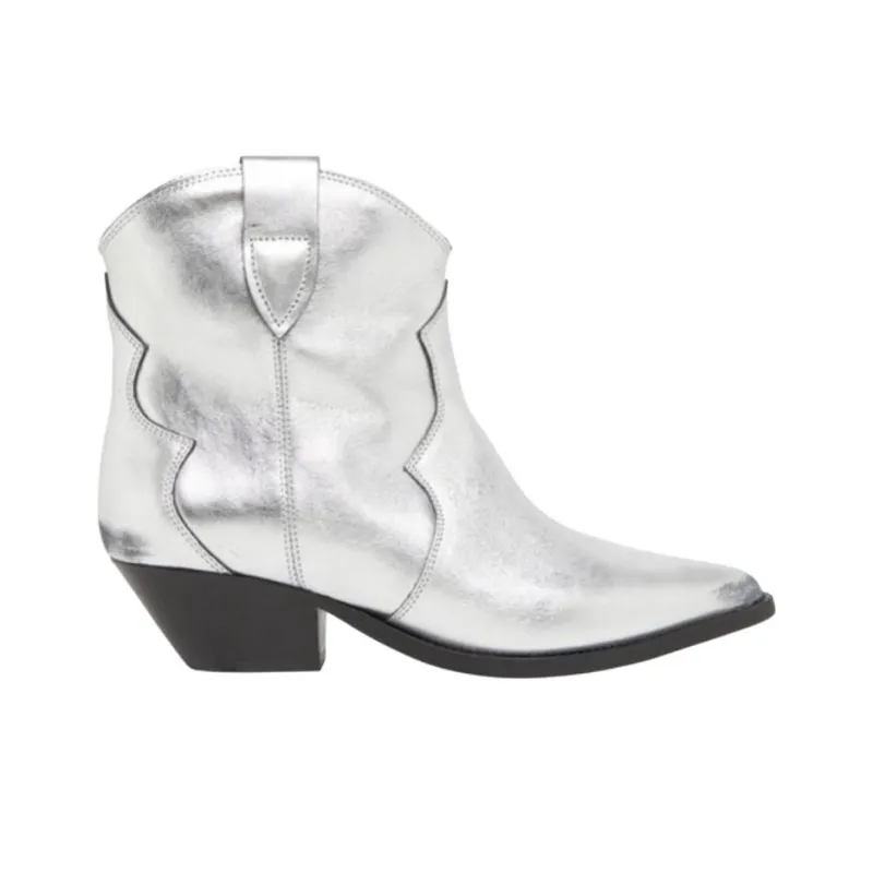 ISABEL MARANT Dewina Ankle Boots 4cm Women's Silver-1