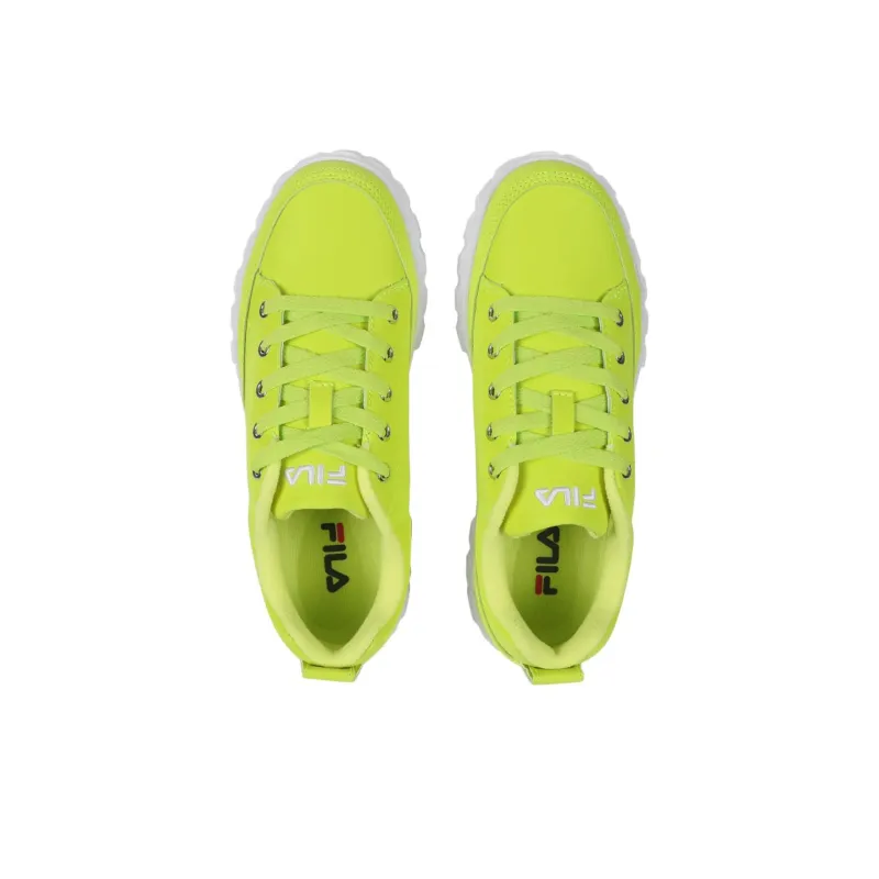 FILA Sandblast Abrasion Resistant Height Increasing Low Top Casual Shoes Women's Green-3