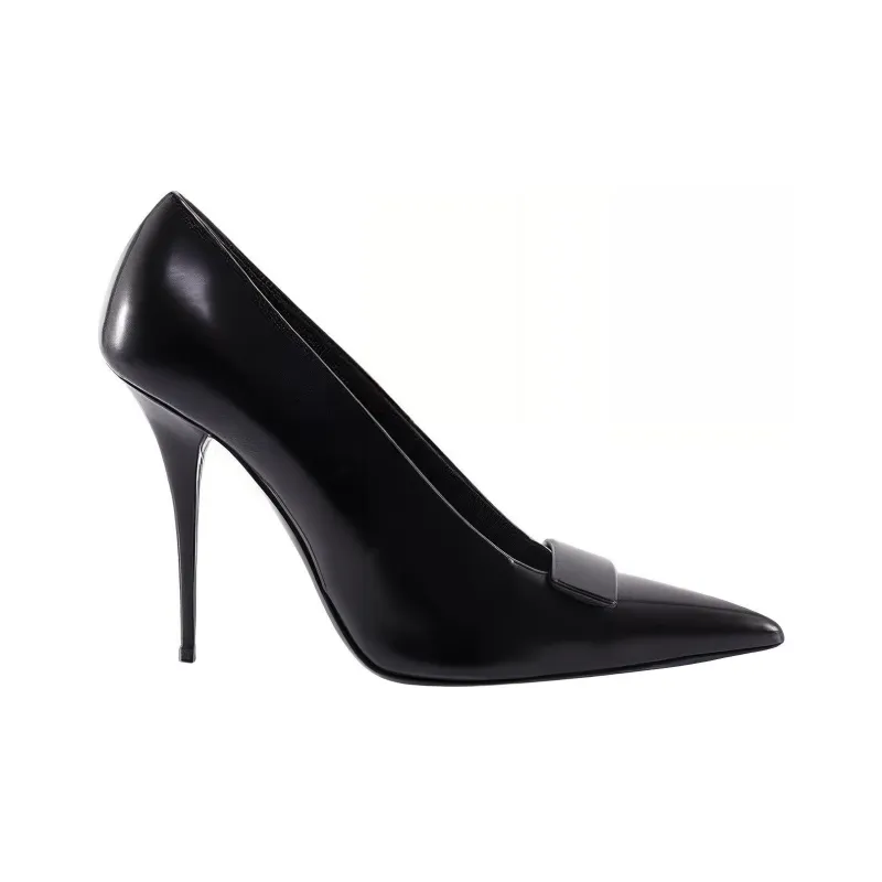 SAINT LAURENT Sue Stiletto Pointed Toe Pumps-1
