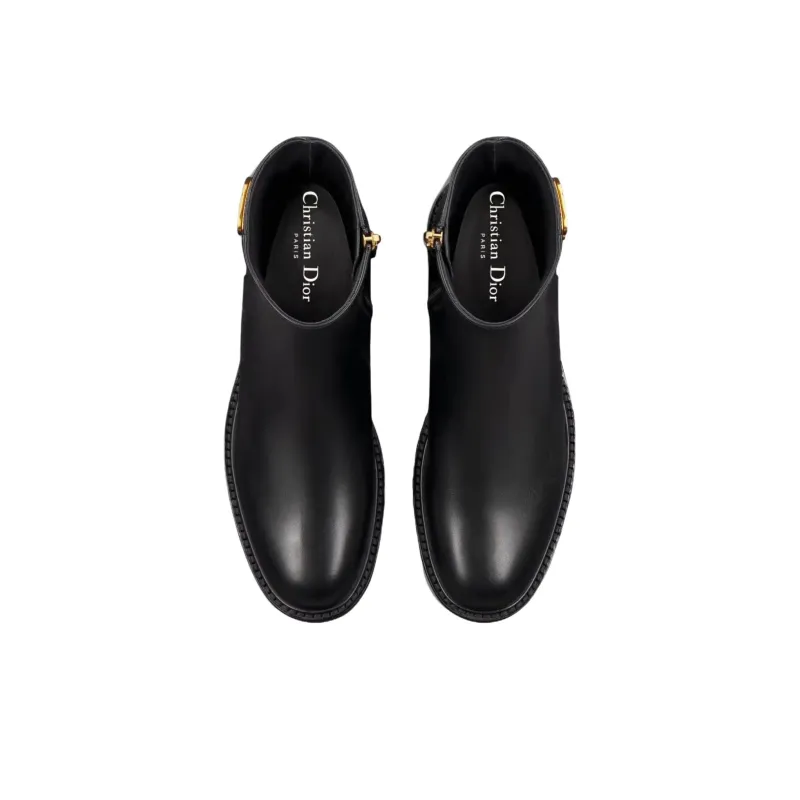 DIOR 30 Montaigne Ankle Boots Women's Black-4