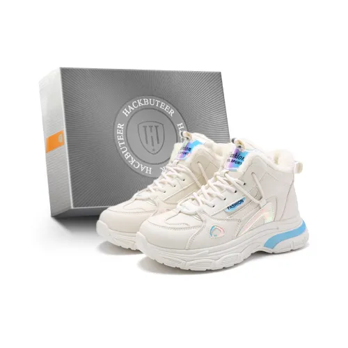HACKBUTEER Mid Top Chunky Sneakers Unisex Box