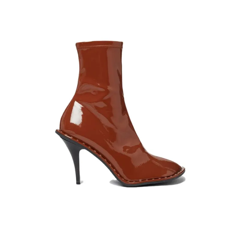 Stella McCartney Ryder Lacquered Ankle Boots-1