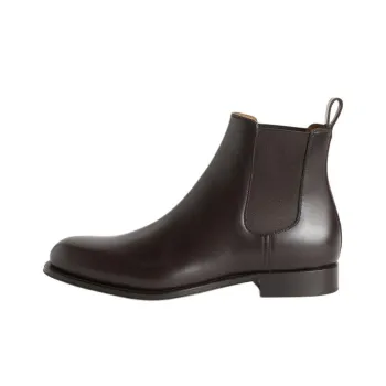 Loro Piana Rory Walk Short Chelsea Boots Men's Umber