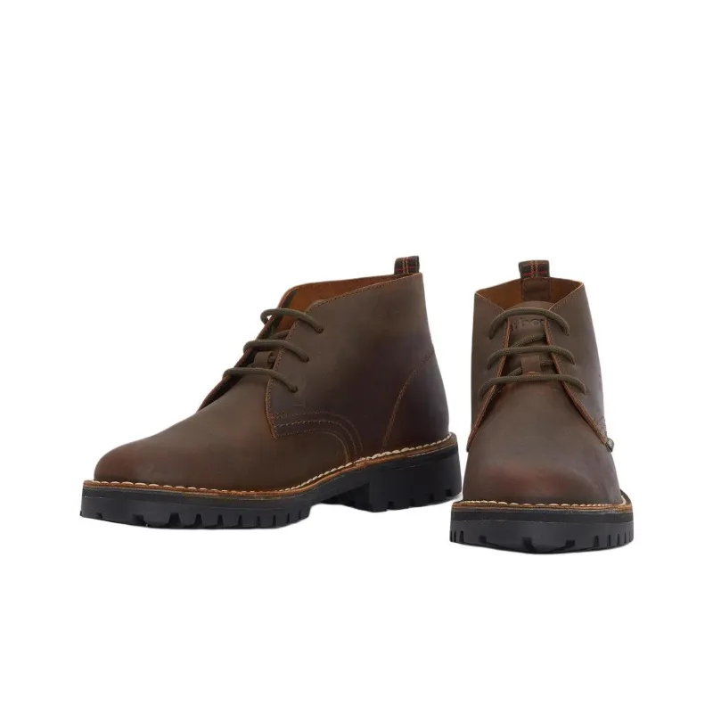 BARBOUR Hobart Ankle Boots Men's Brown-2