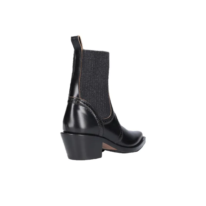 Chloé Nellie Knit-detail Boots-4