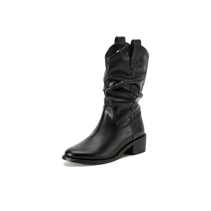 【dme】 Ankle Boots 4.8CM Women's Black-0
