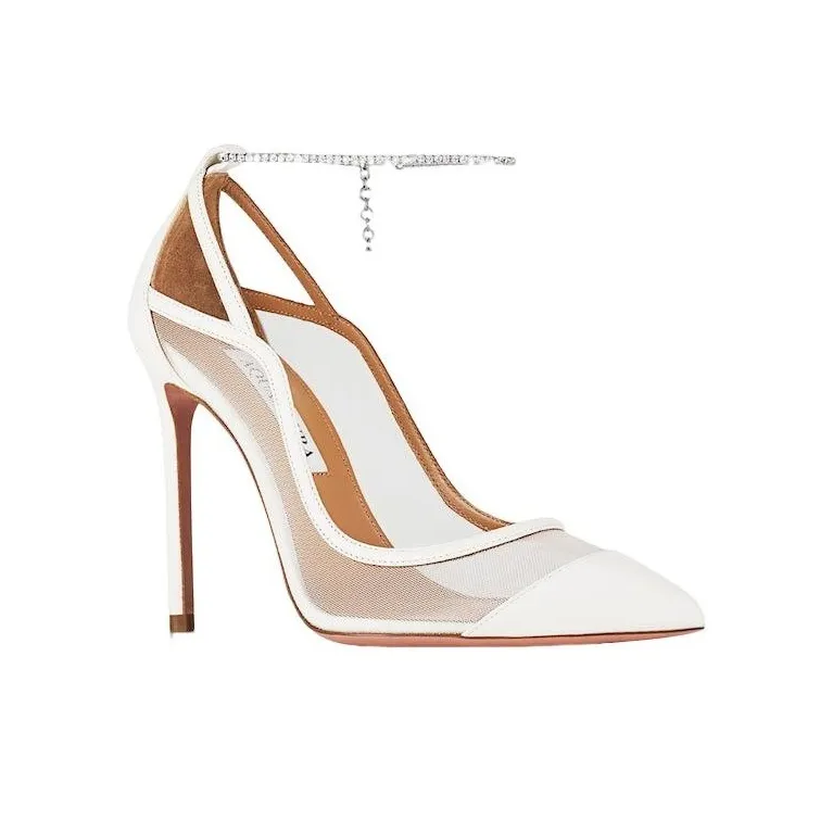 AQUAZZURA Secret Affair 105mm Leather Pumps-2