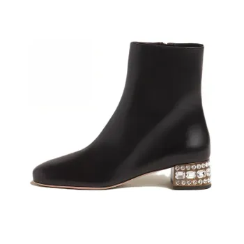 MIU MIU Ankle Boots 3.5cm Women's Black