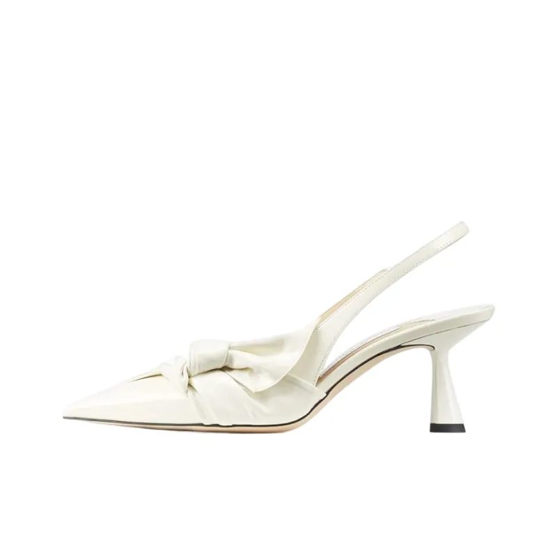 Jimmy Choo Elinor Slim Heel High Heels 6.5cm Women's White-0