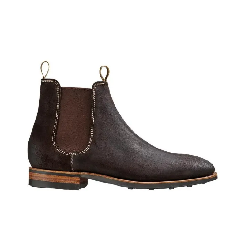 BARKER Mansfield Short Chelsea Boots Men's Dark Brown-1