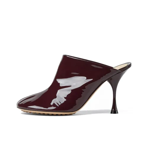 Bottega Veneta Dot Sock 90mm Mules Brown Women's