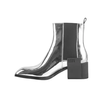 UNITED NUDE Jimmy Chelsea Chelsea Boots 6.5cm Men's Silver