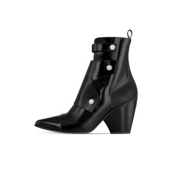 LOUIS VUITTON Trinity Ankle Boots 8.5cm Women's Black