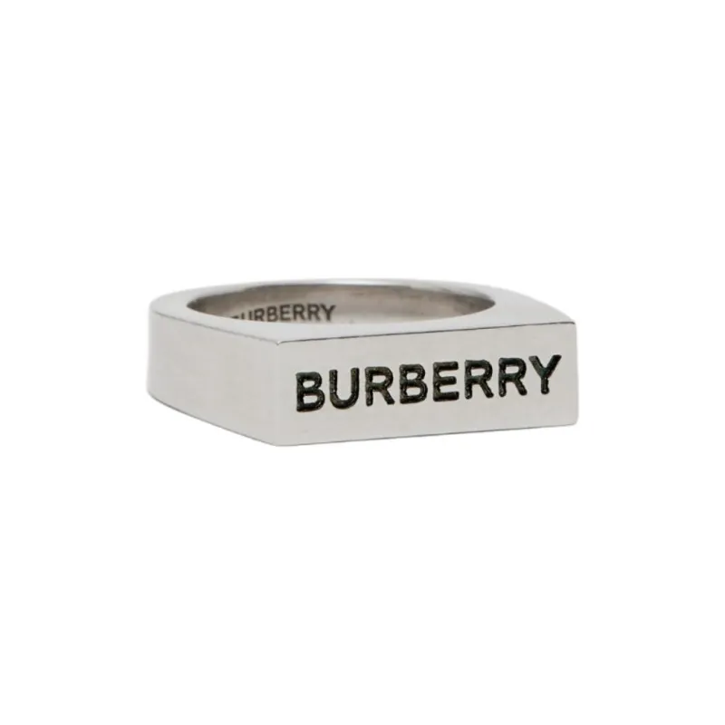 Burberry Brass Rings Men's Silver-4