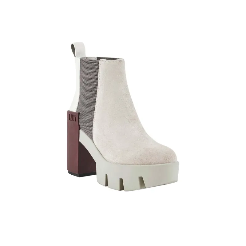 UNITED NUDE Grip II Short Chelsea Boots 10cm Women's White-2