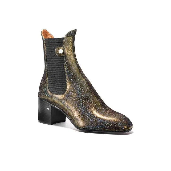 Laurence Dacade Short Chelsea Boots 6cm Women's Gold-2