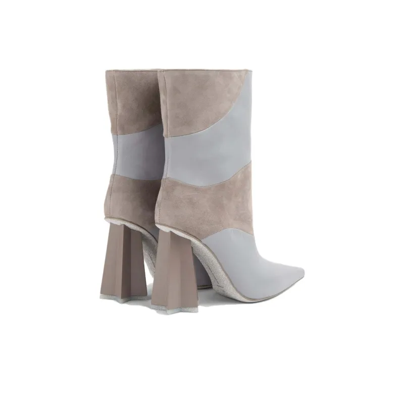 CHIARA FERRAGNI Ankle Boots Women's Brown Gray-2