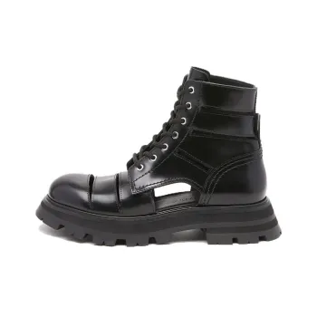 Alexander McQueen Lace Up Ankle Boots Women's