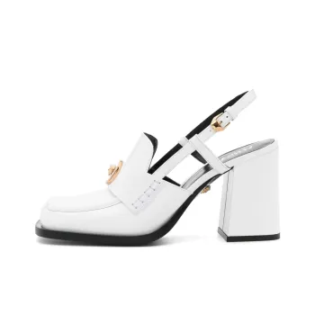 VERSACE 85mm Slingback Loafer Pumps