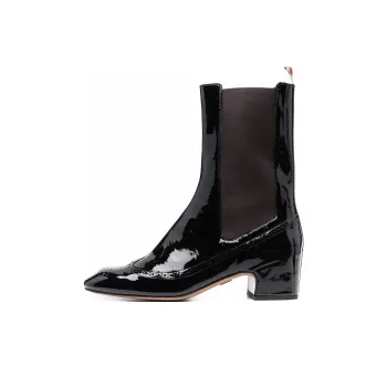 THOM BROWNE Four-bar Stripe Ankle Boots