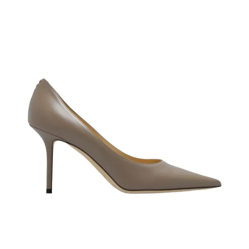 Jimmy Choo Love' Slim Heel High Heels 9cm Women's Beige-1